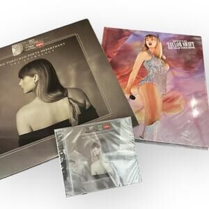 Taylor Swift Eras Tour Book, TTPD Anthology Vinyl Album and CD NWT MINT